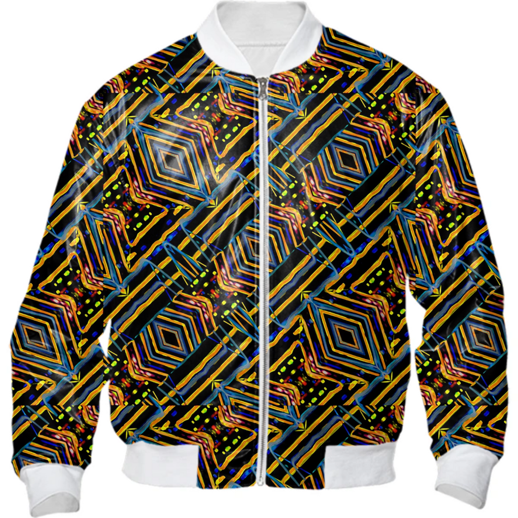 Electric Neon Lines Pattern Design