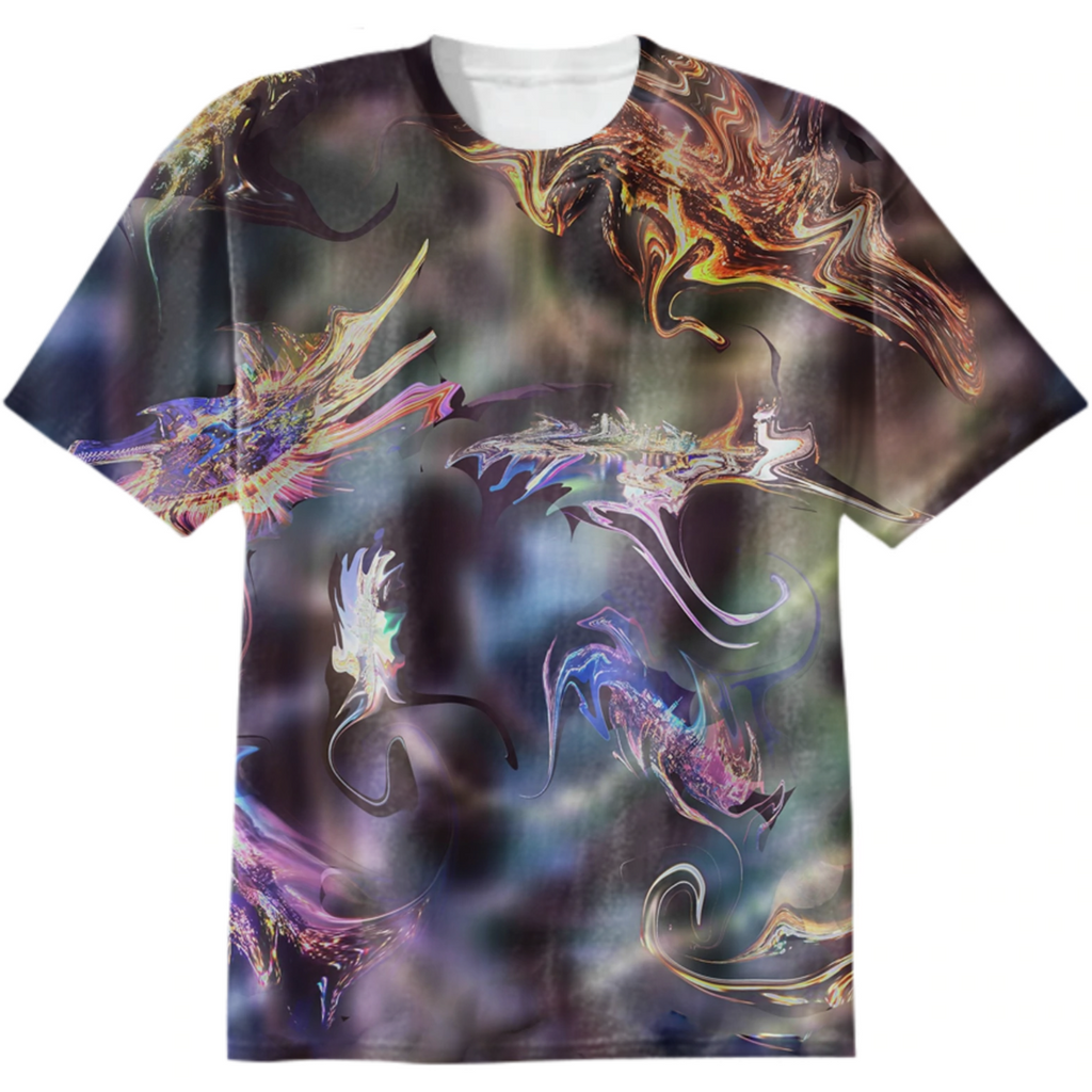 cartoon pattern, seamless space,surrealism, galaxies, cities universe,