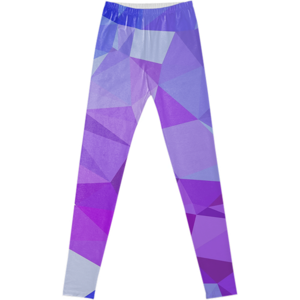 polygonal purple and blue