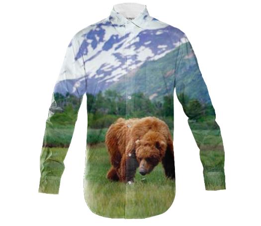 Bear Down Button Up