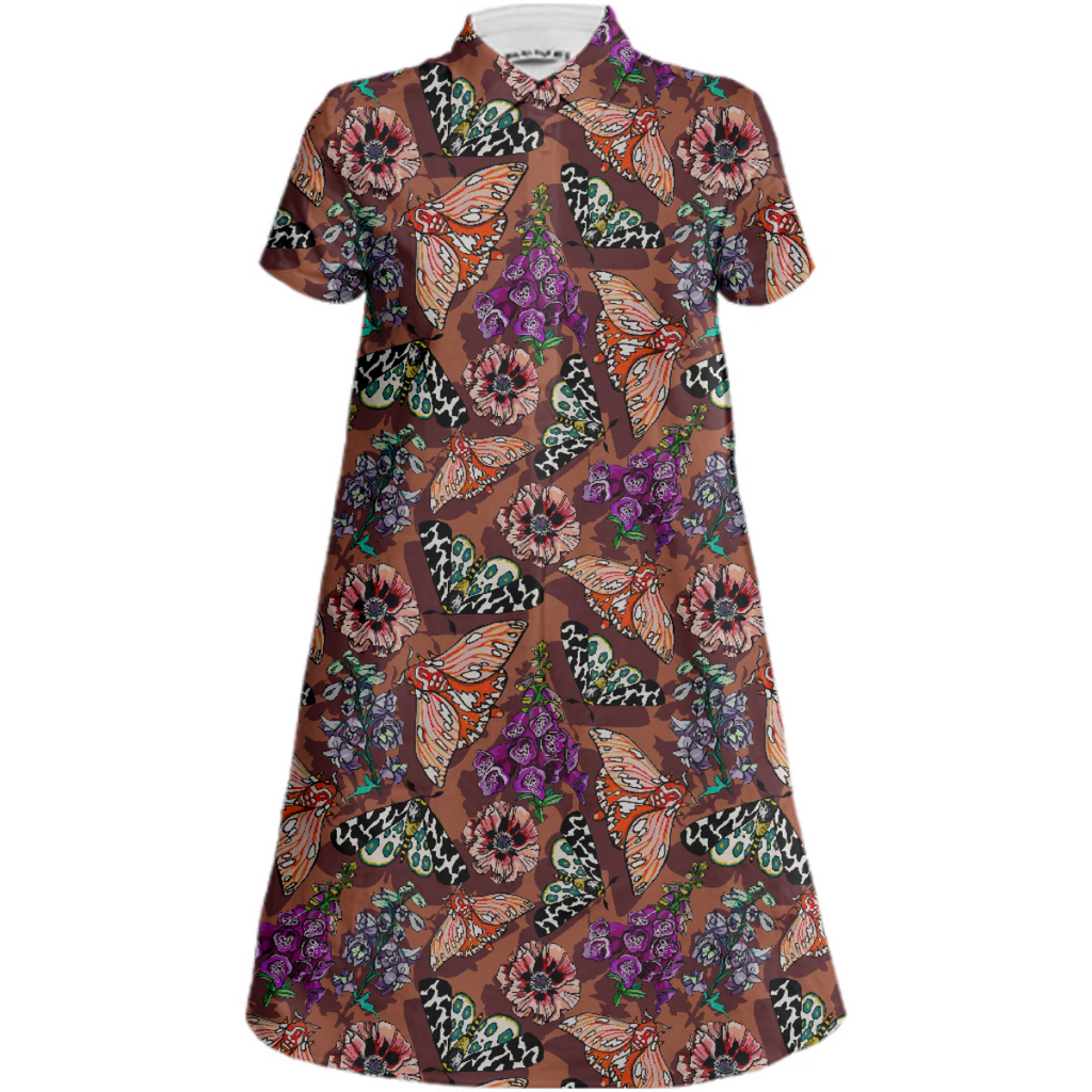moth shirt dress