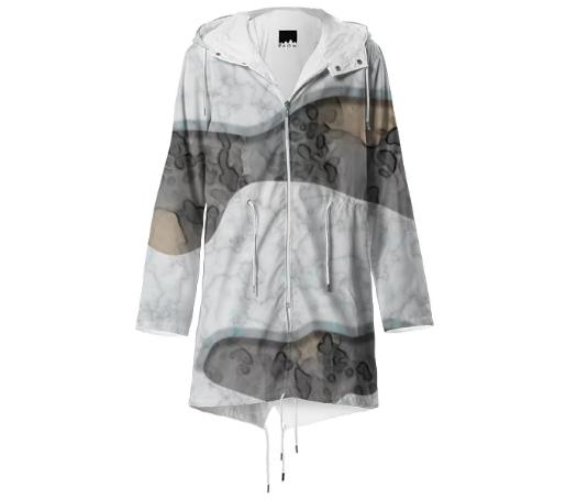RUBYPYTHON MARBLE RAINCOAT