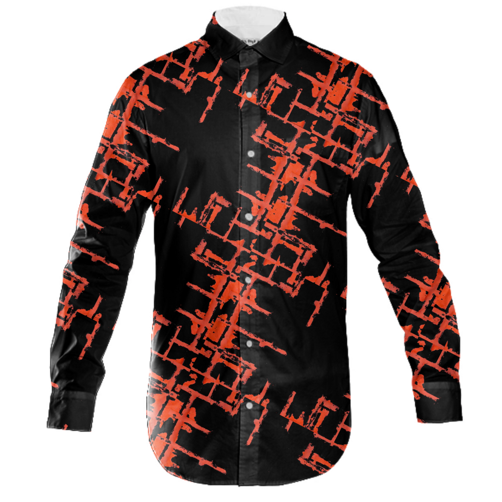 Red And Black Abstract Grunge Print