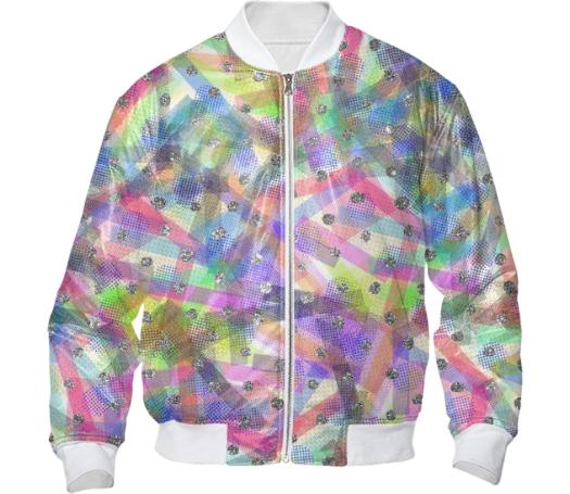 NEON TAPE BOMBER JACKET