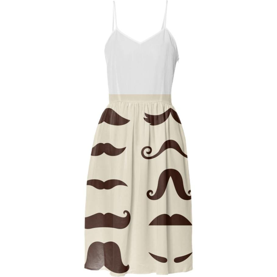 Designers vintage Dress with mustaches