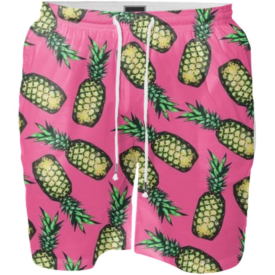 Summer Kings Pink Pineapple Trunks