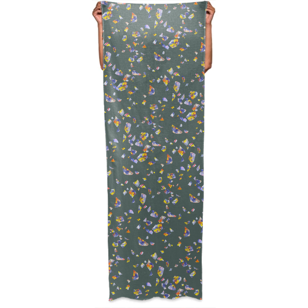 Terrazzo party grey abstract painting
