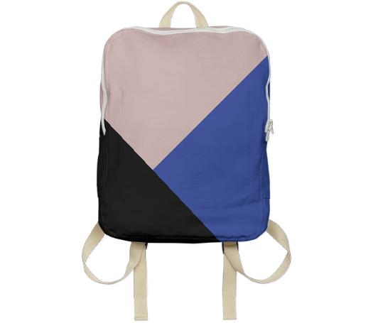 Blue Blocked Backpack