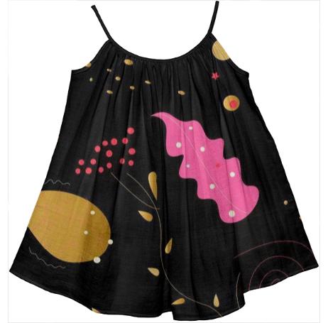 KIDS COTTON BLUSE Painted Gold Black edition