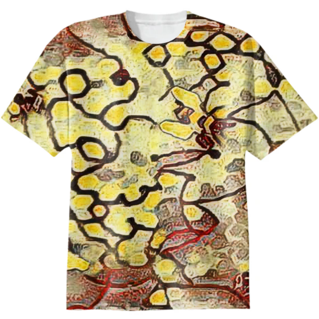 wild bees, honey bees, honeycomb, endless pattern, monochrome, yellow, red,black