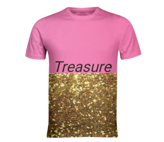 Pink and Gold Treasure Tee