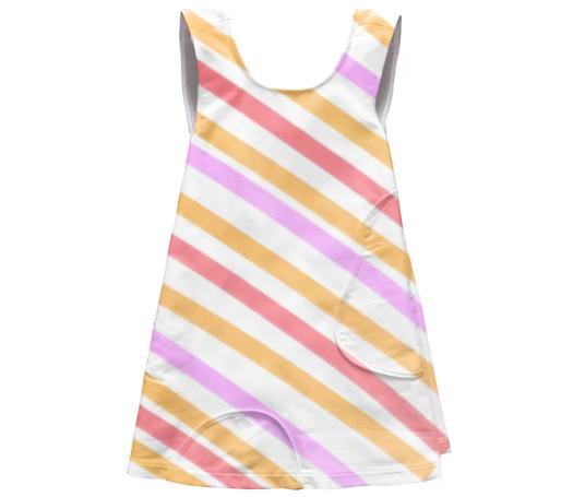 Little Girls Candy Stripe Dress