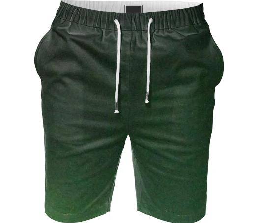 Green Mottled Shorts