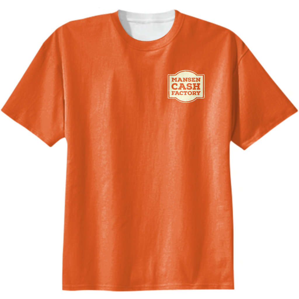 Mansen Cash Factory orange tee