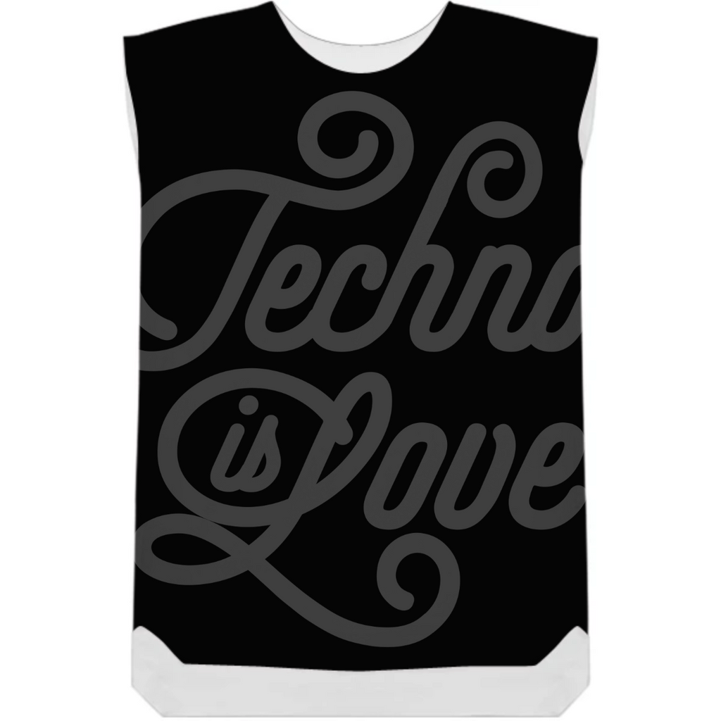 Techno is Love shift-dress