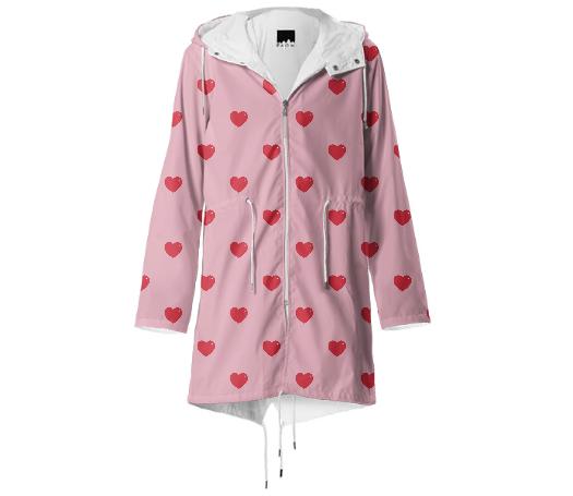 Heart Attack Raincoat Repeat Sml Pink