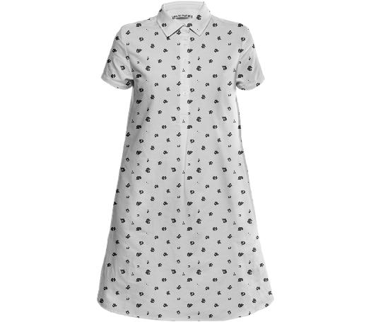 Polka Blot Shirt Dress WTBG