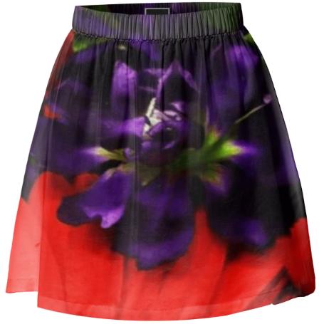 Bold Flowers Skirt