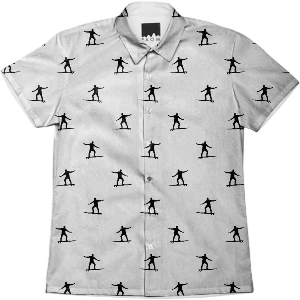 Surfing Motif Graphic Print Pattern