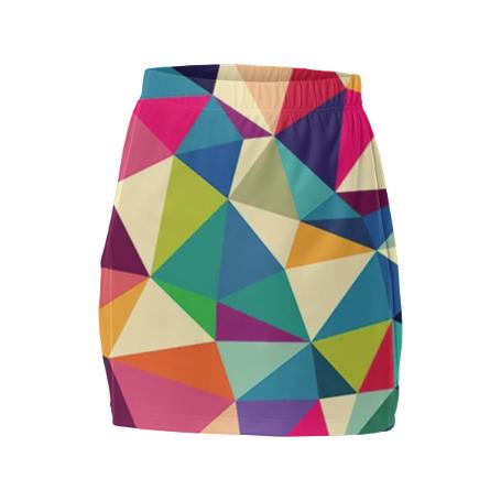 Tri Colorful Skirt