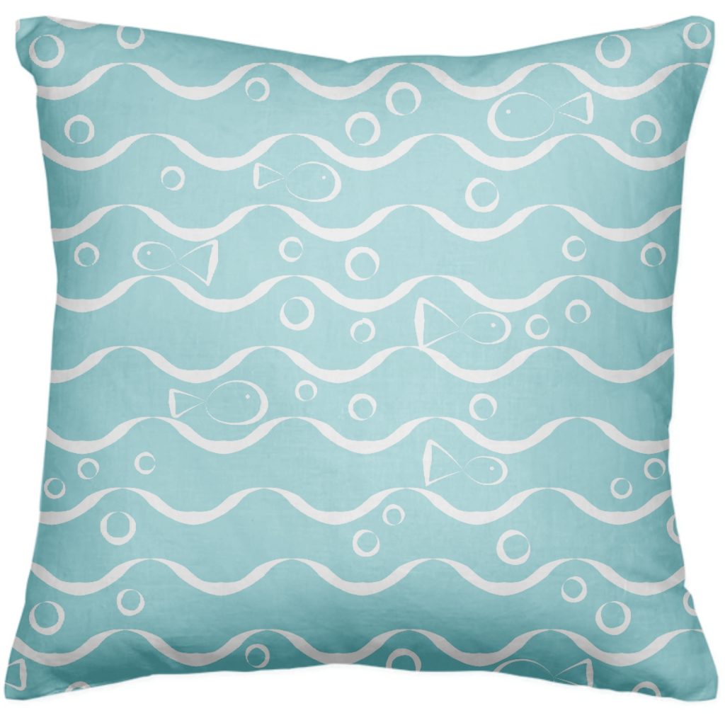 Sea and Fish Pillow