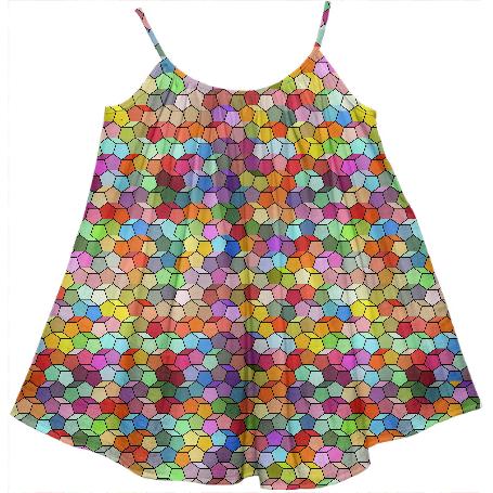 Colorful Geometric Polygon Pattern