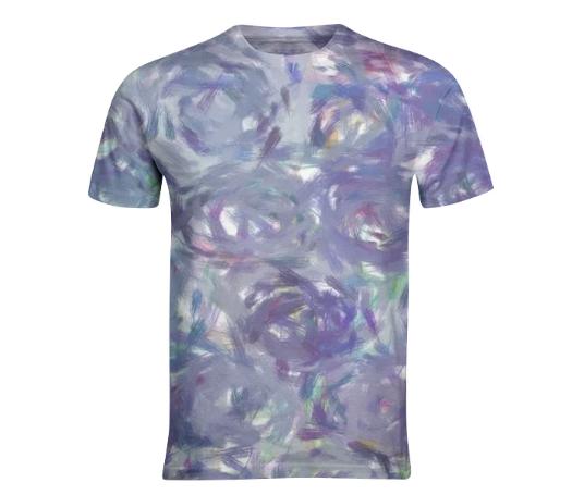 Purple roses oil paint