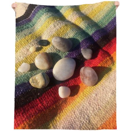 Montauk blanket and rocks 2016
