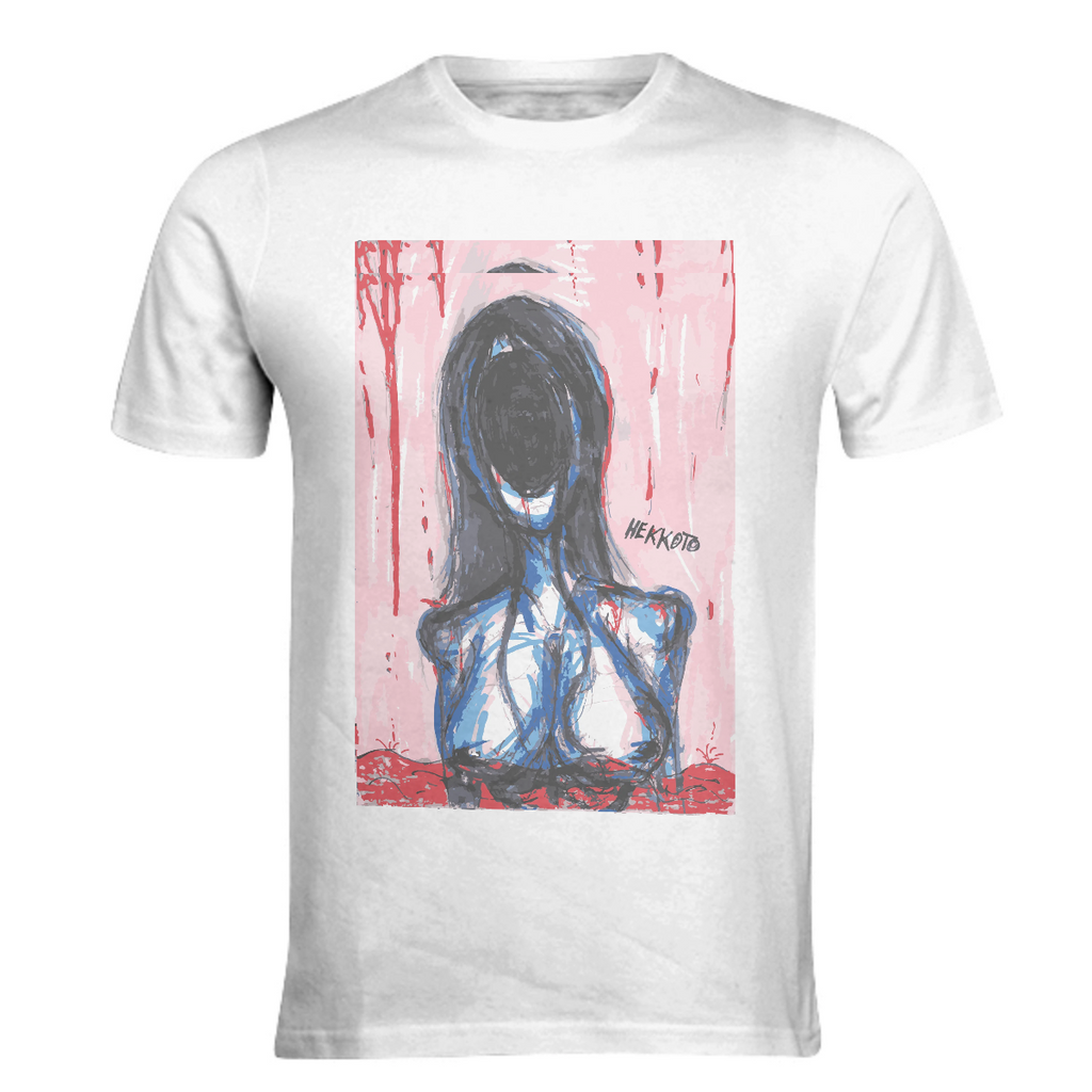 Faceless dark edgy surreal design shirt