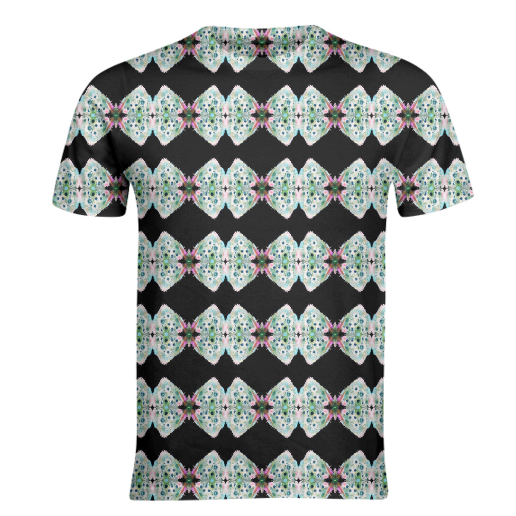 Black Pink Green Geometric