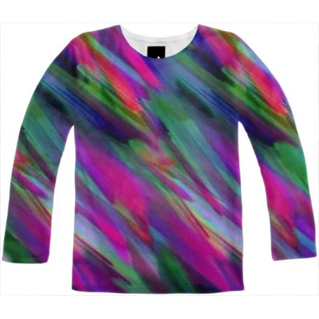 Colorful digital art splashing G400 LONG SLEEVE SHIRT
