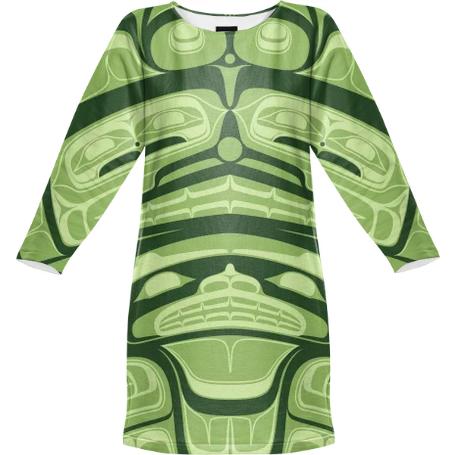 Spring Green Watches Water Sweat Shirt Dress