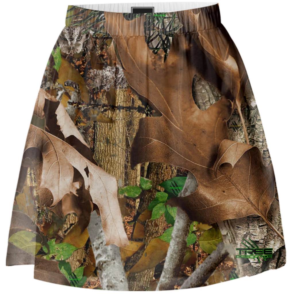 TREE PREDATOR CAMO mini skirt