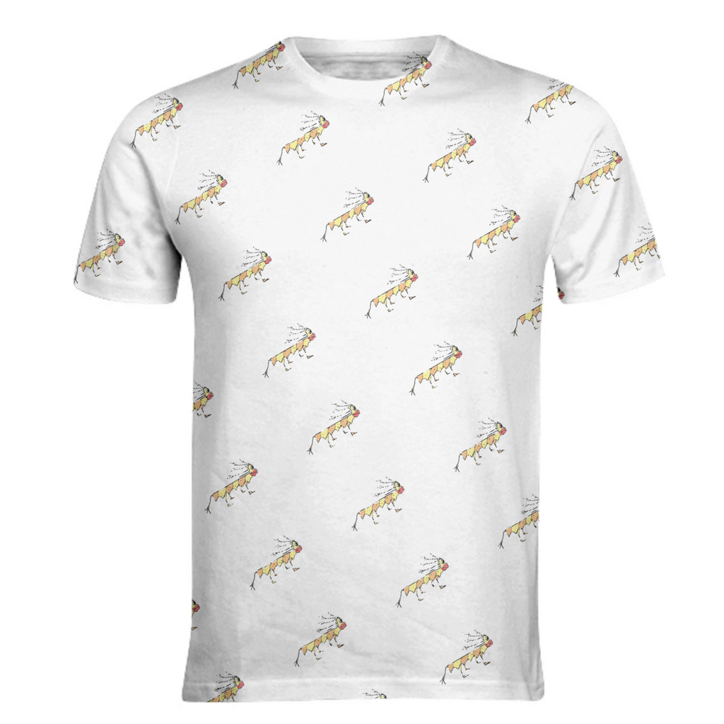 Mutant Dog Isolated Pencil Drawing