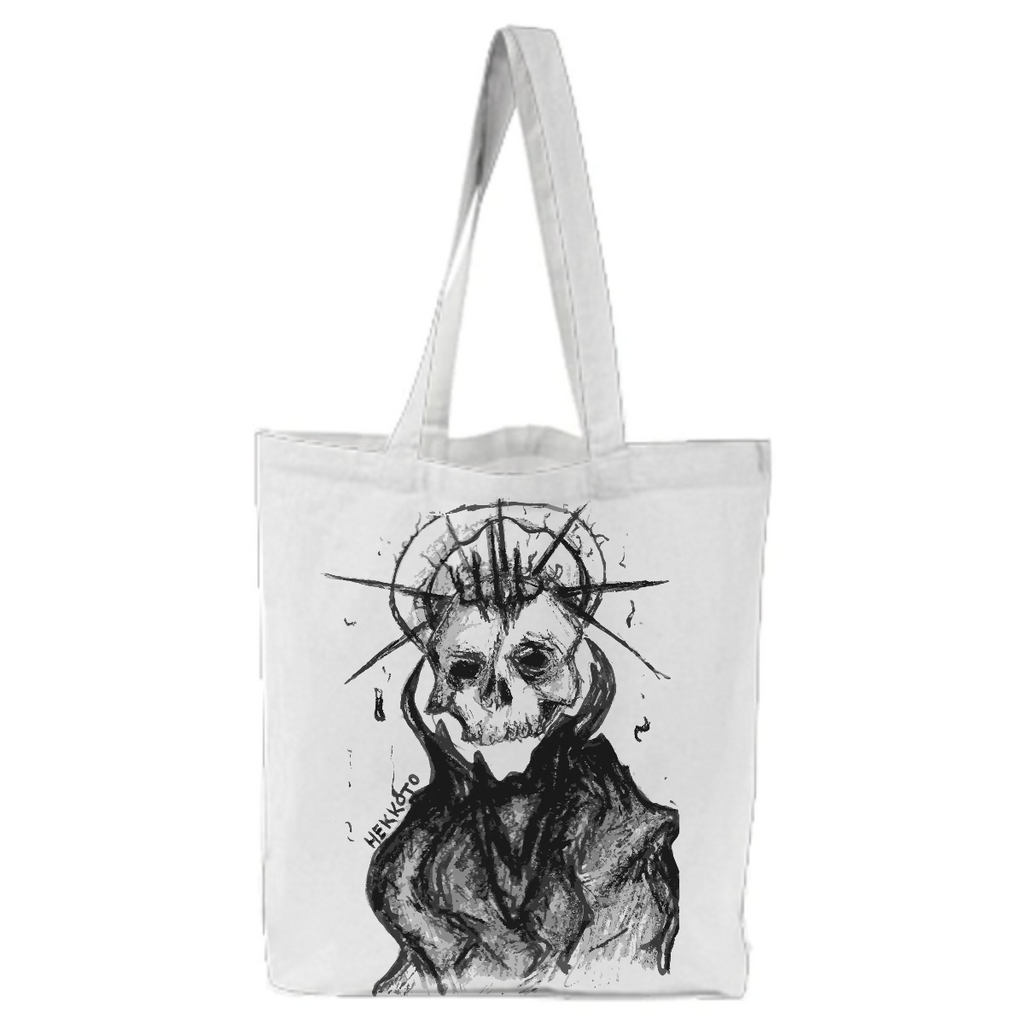 Monster king epic horror creepy edgy enemy boss video games creepypasta demon skull tote bag