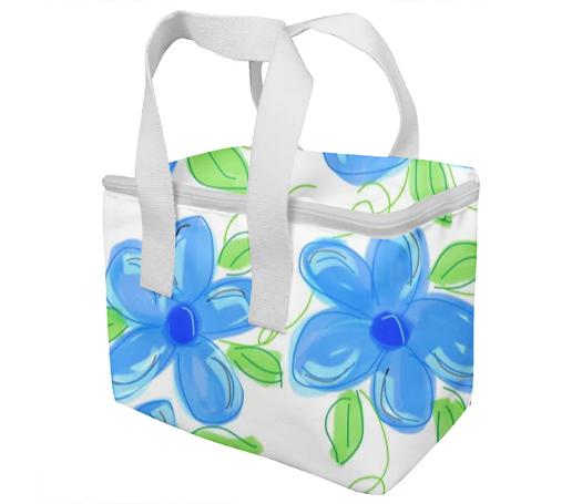 Blue Floral Lunch bag
