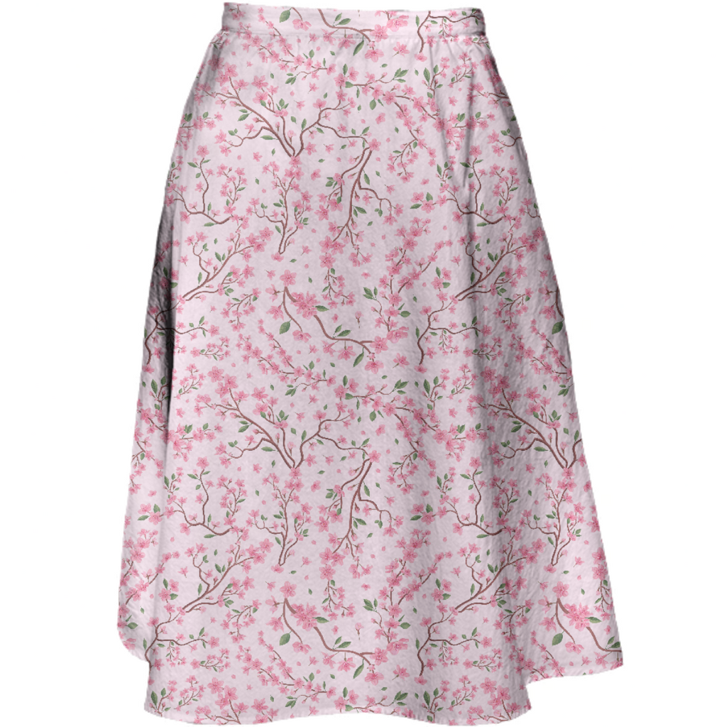 Cherry Blossom Love Midi Skirt