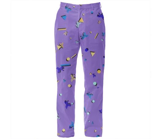 RetroHaskell Purple At The Beach Suit Pants