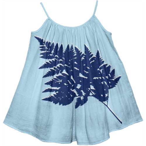 Ferns blues kids tent dress