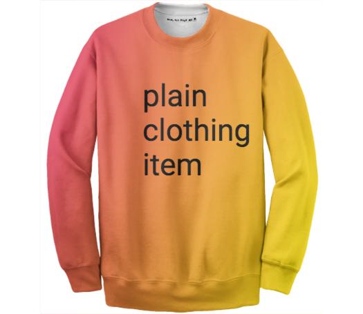 plain clothing item no 1