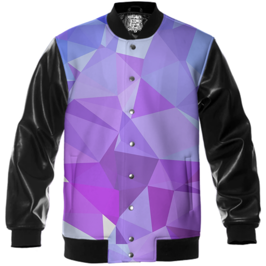 polygonal purple and blue