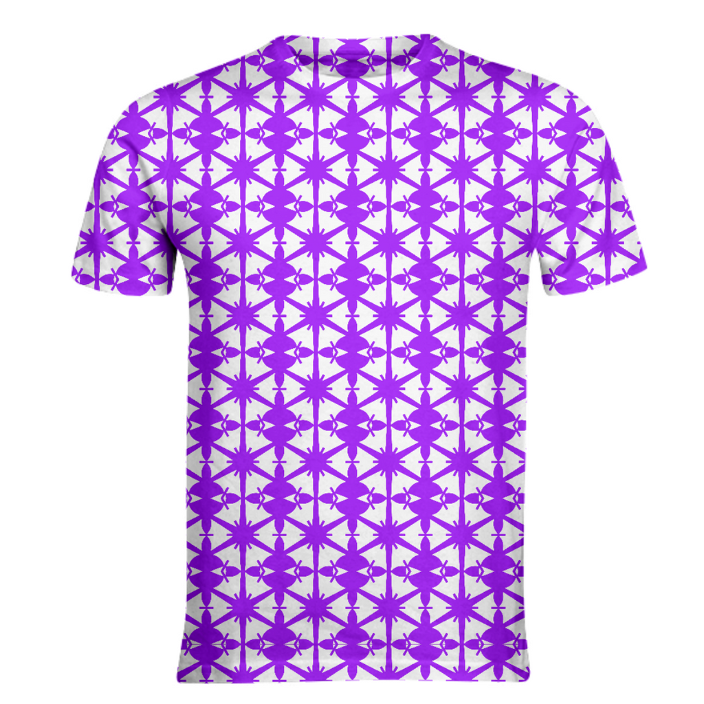 Purple and White Geometric