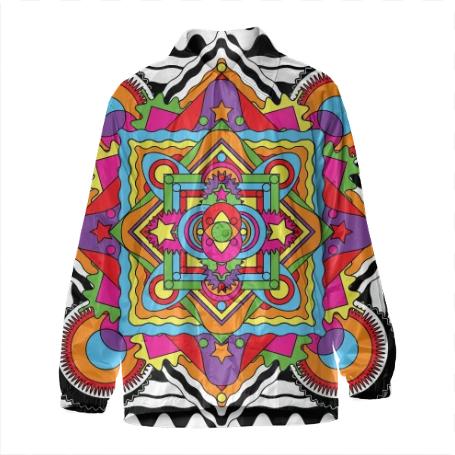 PAOM, Print All Over Me, digital print, design, fashion, style, collaboration, paomcollabs, Coach Jacket, Coach-Jacket, CoachJacket, Mandala, autumn winter, unisex, Nylon, Outerwear