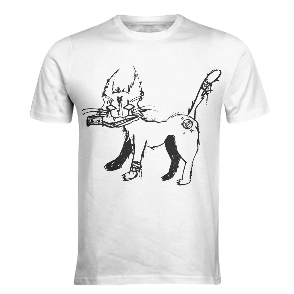Edgy demon cat shirt