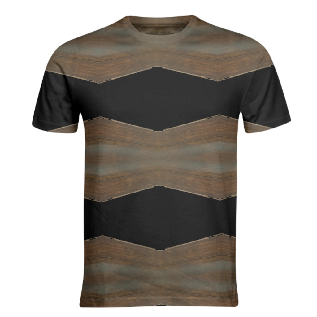 Black and Wood Geometric
