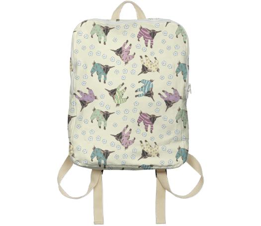 Pajama d Baby Goats Yellow Backpack