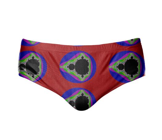 Red Mandelbrot Fractal Speedo