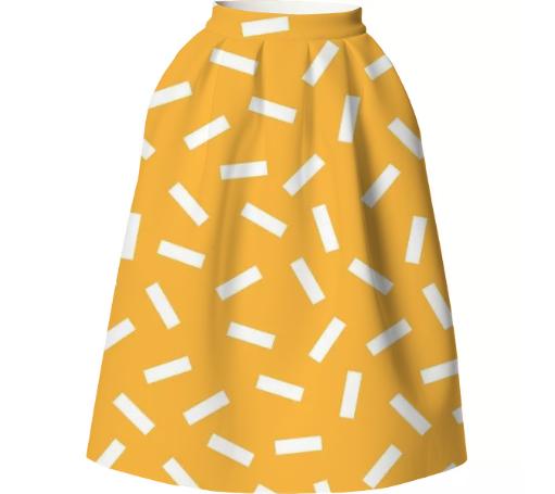 White Macaroni Skirt
