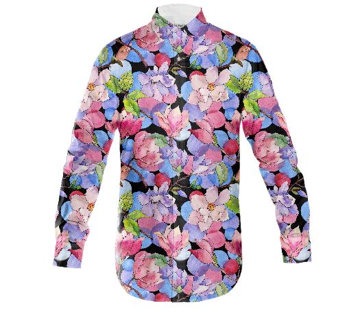 Floral Long Sleeve Shirt LS0011