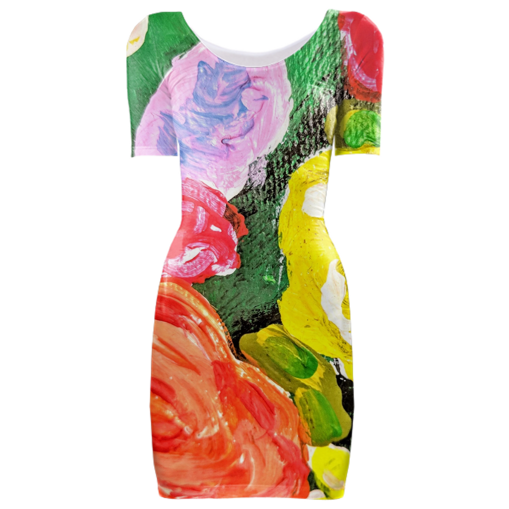 macro flower dress